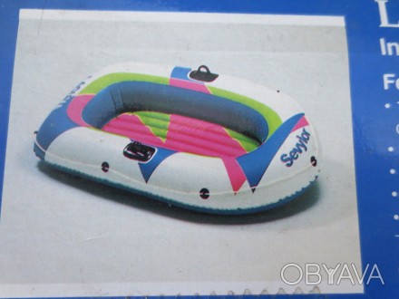 Новий, високоякісний, запакований, 3-камерний надувний дитячий човен з веслами д. . фото 1