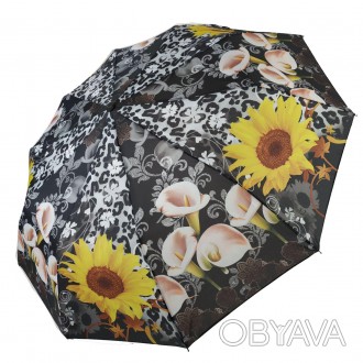 Яркий, красочный женский зонт с цветами от фирмы "Susino" однозначно улучшит ваш. . фото 1
