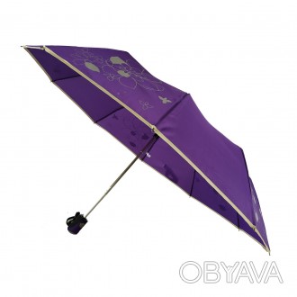 Женский зонт "Lilu" с изображением цветов, полуавтомат на 10 спиц от фирмы "Max". . фото 1