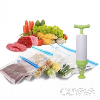 Практичный набор для вакуумной упаковки всех видов продуктов питания для тех, кт. . фото 1