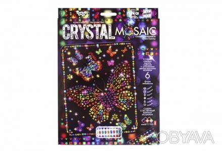 Набір Мозаїка з кристалів Crystal Mosaic 08 Метелики Danko Toys CRM-01-08
 
"Cry. . фото 1