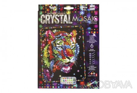 Набір Мозаїка з кристалів Crystal Mosaic 01 Тигр Danko Toys CRM-01-01
 
"Crystal. . фото 1