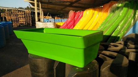 Кашпо садовое — декоративный прямоугольный пластиковый контейнер для расте. . фото 3