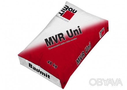 Штукатурная смесь  для внешних и внутренних работ Baumit MVR Uni  
Облегченная . . фото 1
