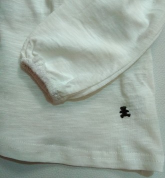 Молочная нежная блуза с вышикой от французского бренда Lulu Castagnette для дево. . фото 5