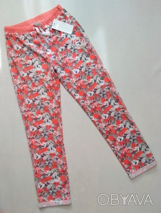 Тонкие штанишки с цветочным принтом от французского бренда Lulu Castagnette для . . фото 1