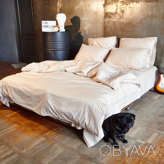 Нюд Страйп от DS Home Line - превосходное решение постельного комплекта в спальн. . фото 1