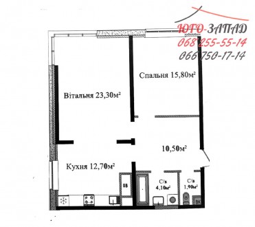  Продается 2 комнатная квартира у моря, в Аркадии, ЖК Sea View. Сдача – 1 кв. 20. Приморский. фото 3