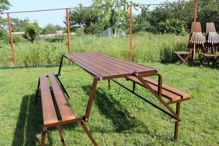 Эта уникальная скамейка-трансформер будет востребована на садовом участке, частн. . фото 4