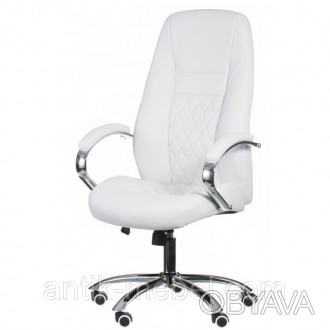 
	
	
	
	
	Тип: кресло руководителя
	Цвет: белый
	Материал обивки: арткожа
	Механ. . фото 1