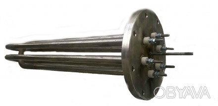 ТЭН 15 кВт c плоским фланцем для водонагревателя косвенного нагрева(с теплообмен. . фото 1