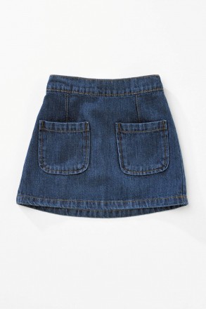 Синяя джинсовая юбка от Next с кармашками в размере 1,5-2 года.
100% хлопок.
С. . фото 2