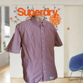 SuperDry оригинал мужская рубашка короткий рукав. Чернігів. фото 1 SuperDry оригинал мужская рубашка короткий рукав. Чернігів. фото 1