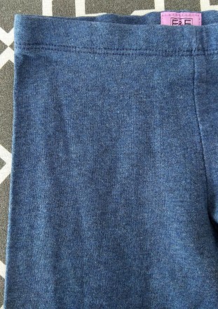 Синие меланжевые лосины с аппликацией слоника от F&F в размере 2-3 года.
Состоя. . фото 4