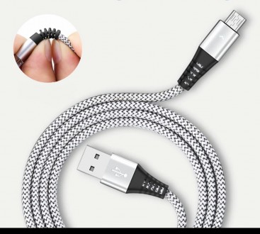 Оригинальный Новый ФИРМЕННЫЙ супер прочный кабель   Micro USB 2.4A представляет . . фото 3