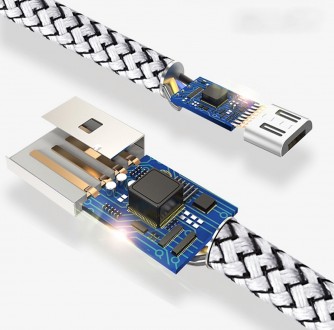 Оригинальный Новый ФИРМЕННЫЙ супер прочный кабель   Micro USB 2.4A представляет . . фото 7