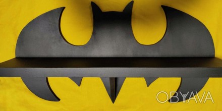 Полочка Batman ручної роботи
Ширина 50 см
Висота 27.5 см
Глибина 9.5 см
Колі. . фото 1