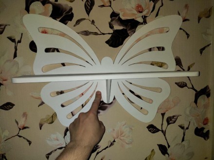 Полочка метелик ручної роботи
Висота 36 см
Ширина 43 см
Глибина 9.5 см
Колір. . фото 4