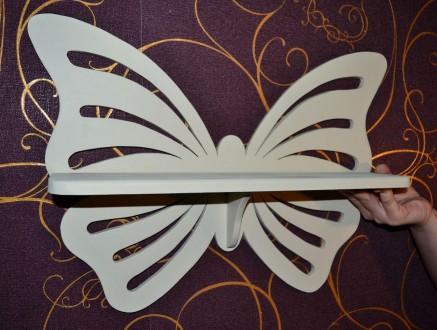 Полочка метелик ручної роботи
Висота 36 см
Ширина 43 см
Глибина 9.5 см
Колір. . фото 2