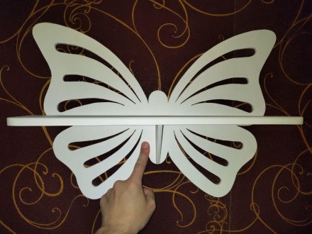Полочка метелик ручної роботи
Висота 36 см
Ширина 43 см
Глибина 9.5 см
Колір. . фото 3