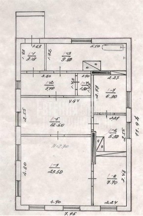 Продается дом, 8х12, 8 сот., Малотарановка, Красная, 1971 года постройки, ванна . . фото 2