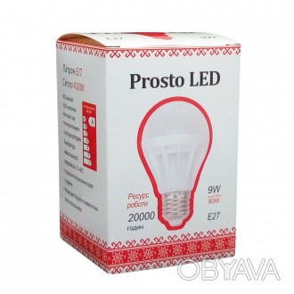 
Светодиодная лампа Prosto LED 9W E27 4100К G61 (Шар)Лампочки на современном рын. . фото 1