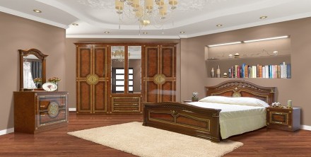 Пропонуємо спальню Діана в класичному стилі від виробника.

Ціна вказана за ко. . фото 2