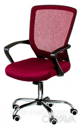 
	
	
	
	
	Тип: Кресло офисное
	Цвет: красный
	Материал покрытия: спинка - сетка,. . фото 1