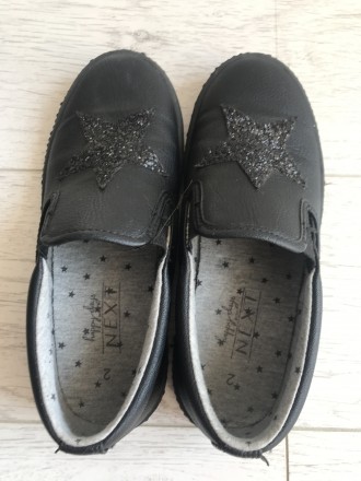 Стильные Туфли-ботинки NEXT , декорированы звездой из мини пайеток, состояние ид. . фото 2