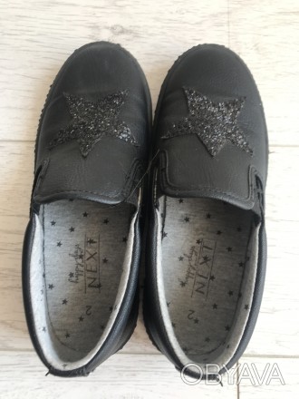 Стильные Туфли-ботинки NEXT , декорированы звездой из мини пайеток, состояние ид. . фото 1