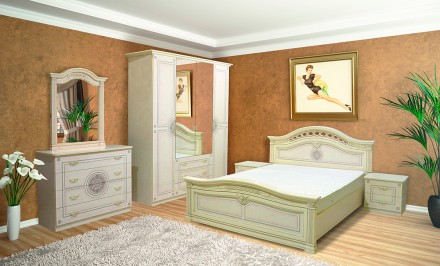 Пропонуємо класичне ліжко Діана від виробника.

Ціна вказана за ліжко спальне . . фото 6