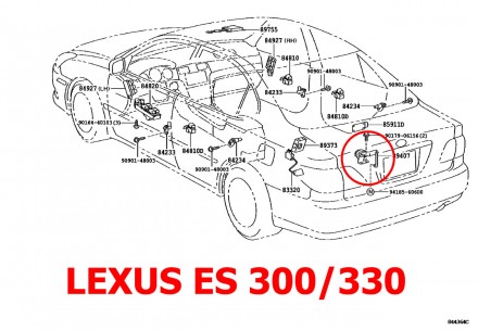 Тяга датчика положення кузова задня Lexus ES 300/330 (2001-2006) 89407-48010 THK. . фото 5
