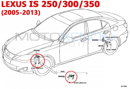 Тяга датчика положення кузова задня Lexus ES 350 (2006-2012) 89407-41010 THK (Яп. . фото 7
