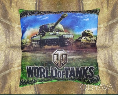 Декоративная детская подушка с изображением сюжета из игры World Of Tanks

раз. . фото 1