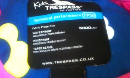 Термокуртка TRESPASS 7-8лет  

Куртка состоит из защитной внешней оболочки и и. . фото 7