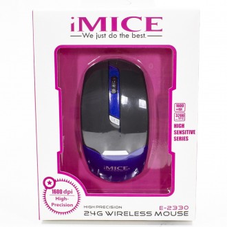Мышь беспроводная MICE E-2330, 4 кнопки, 800/1200/1600 DPI, 2.4GHz 10м, Win7/8/1. . фото 10