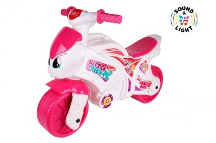 Поповнення у серії іграшкового автомототранспорту - "Мотоцикл ТехноК" у рожевих . . фото 2