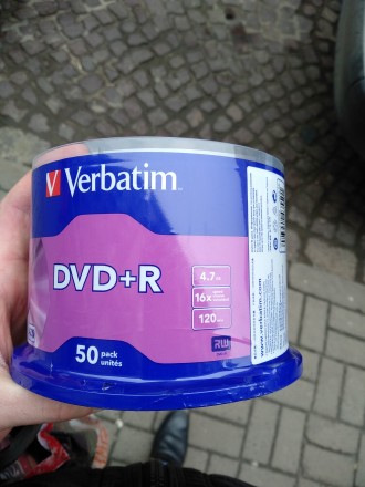 В наличии есть DVD+R Verbatim 4.7 Gb. Цена 6 грн. за 1 шт.. . фото 3