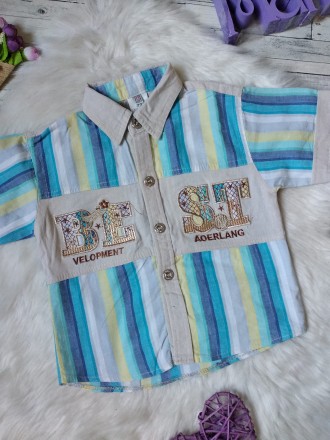 Рубашка шведка Xin Bao Li Wear на мальчика в полоску
в идеальном состоянии
Раз. . фото 3