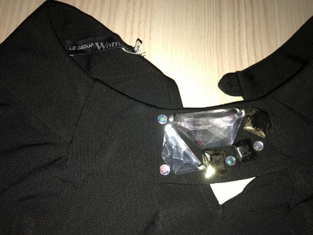 Распродажа!!! Продам Новое черное платье с большими красивыми камнями, Италия. Э. . фото 4