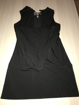 Распродажа!!! Продам Новое черное платье с большими красивыми камнями, Италия. Э. . фото 5