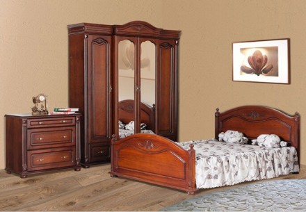 Ціна в оголошенні вказана за дубове ліжко Елізабет в деревоподібному кольор. . фото 6