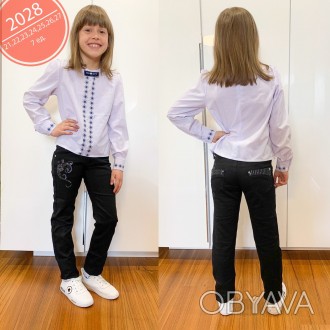 Подростковые джинсы на девочку 
Ткань: стретч, средняя плотность, демисезон. Ра. . фото 1