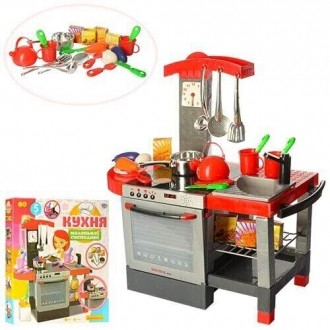 Детский игровой набор «Кухня 011» с посудкой и аксессуарами, свет, звук (игрушки. . фото 2