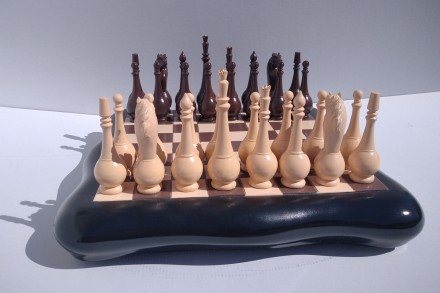 Шахмати ручної роботи виготовлені з полістоуна методом ручного литва. Кожна фігу. . фото 11