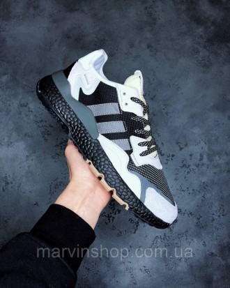 Кроссовки мужские черные Adidas Nite Jogger (00241) 
Рады представить вам кроссо. . фото 4