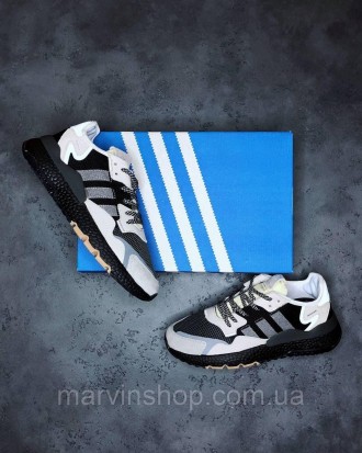 Кроссовки мужские черные Adidas Nite Jogger (00241) 
Рады представить вам кроссо. . фото 6