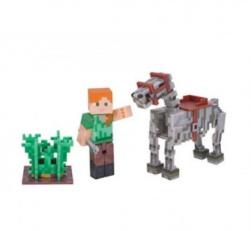 Minecraft Alex Skeleton Horse Фигурка Майнкрафт Алекс и скелетная лошадь. Киев. фото 1 Minecraft Alex Skeleton Horse Фигурка Майнкрафт Алекс и скелетная лошадь. Киев. фото 1