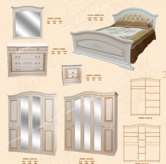 Пропонуємо спальню Ніколь в класичному стилі від виробника.

Ціна вказана за к. . фото 13