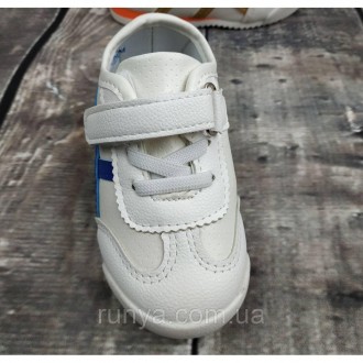 Белые детские кроссовки KaTaKu. Материал : PU- кожа , внутри текстиль. Подошва: . . фото 5